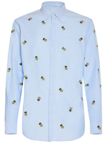 Chemise Relaxed Fit En Coton Brodé - DSQUARED2 - Modalova