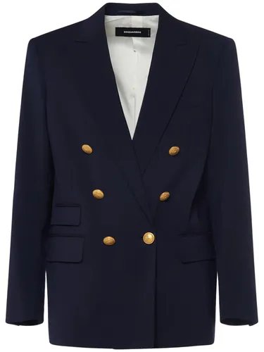 Blazer En Laine À Double Boutonnage - DSQUARED2 - Modalova