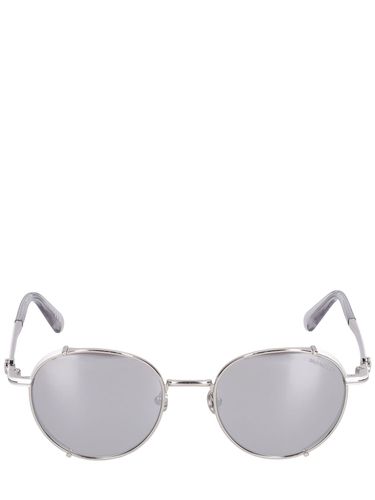 Lunettes De Soleil Rondes En Métal - MONCLER - Modalova