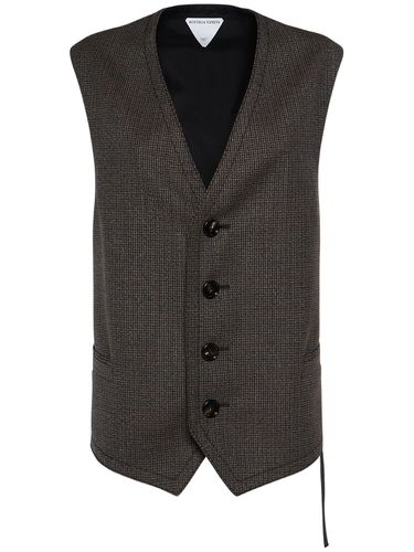 Gilet En Laine Pied-de-poule - BOTTEGA VENETA - Modalova