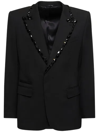 Blazer Brodé À Boutonnage Simple - DOLCE & GABBANA - Modalova