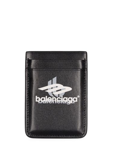 Porte-cartes En Cuir Avec Aimant - BALENCIAGA - Modalova