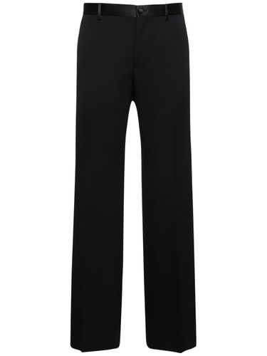 Pantalon De Costume En Laine Mélangée - DOLCE & GABBANA - Modalova