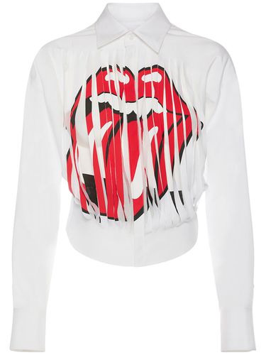 Chemise Courte À Effet Usé Rolling Stones - DSQUARED2 - Modalova