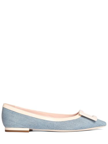 Ballerines En Denim Gommettine 10 Mm - ROGER VIVIER - Modalova