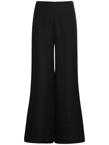 Pantalon Droit En Soie Texturée - ST.AGNI - Modalova