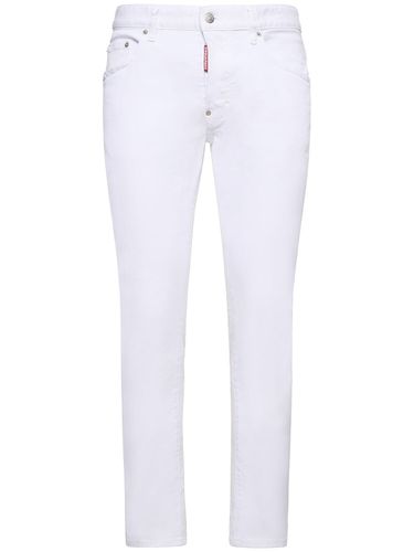 Jean Skater White Bull En Denim De Coton - DSQUARED2 - Modalova