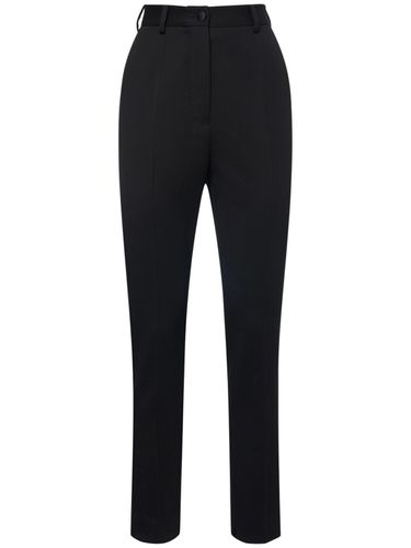 Pantalon Cigarette En Gabardine De Laine - DOLCE & GABBANA - Modalova