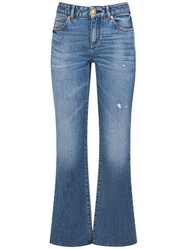 Jean Évasé En Denim De Coton - BALMAIN - Modalova