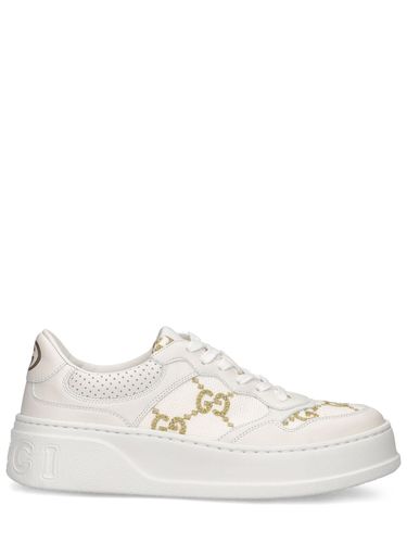 Sneakers En Cuir Gg 50 Mm - GUCCI - Modalova