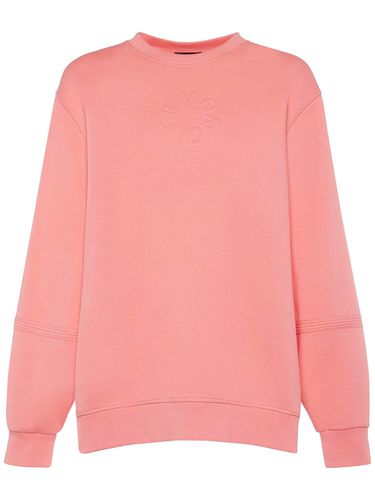 Sweat-shirt En Coton À Logo Embossé - MONCLER - Modalova