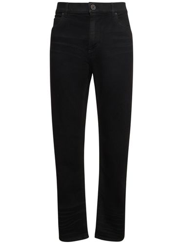 Pantalon Regular En Denim De Coton - BALMAIN - Modalova