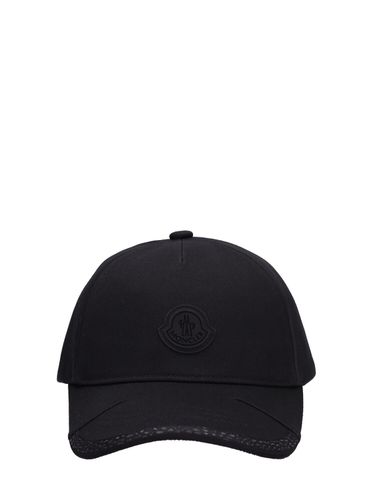 Casquette En Gabardine De Coton - MONCLER - Modalova