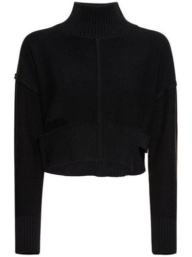 Pull-over En Laine Et Coton Usé - MM6 MAISON MARGIELA - Modalova