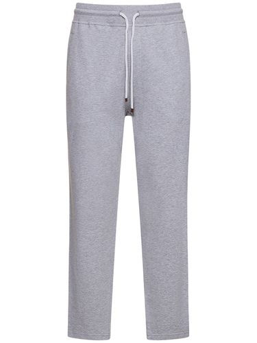 Pantalon De Jogging En Coton Mélangé - BRUNELLO CUCINELLI - Modalova