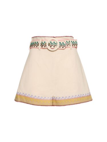 Short En Coton Brodé August - ZIMMERMANN - Modalova