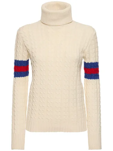 Pull-over En Maille Torsadée De Laine Et Cachemire - GUCCI - Modalova