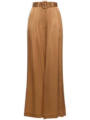 Pantalon En Satin De Soie - ZIMMERMANN - Modalova