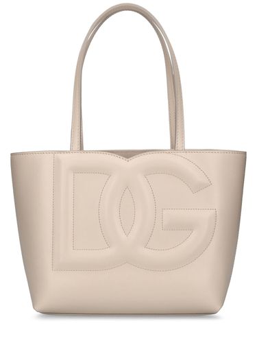 Petit Sac Cabas En Cuir À Logo Dg - DOLCE & GABBANA - Modalova