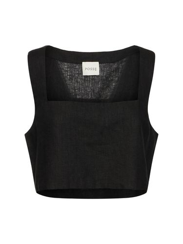 Crop Top En Lin Alice - POSSE - Modalova