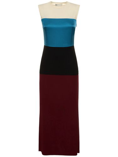 Robe Midi En Laine Color-block - TORY BURCH - Modalova