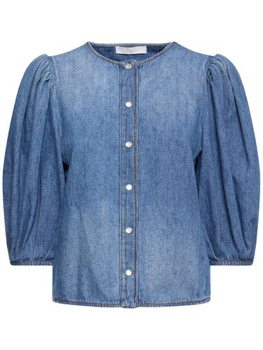 Chemise En Denim De Lin Et Coton - CHLOÉ - Modalova