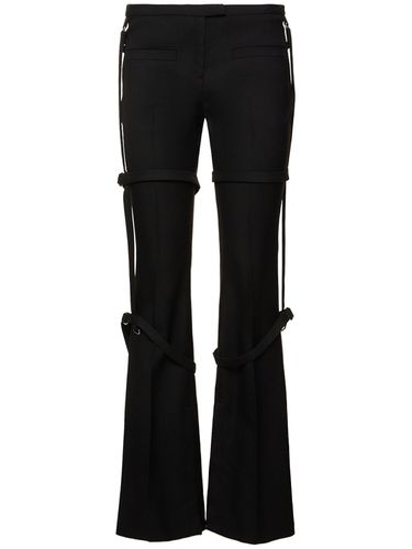 Pantalon Bootcut En Laine À Lanières Multiples - COURREGES - Modalova