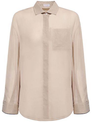 Chemise En Gaze De Coton - BRUNELLO CUCINELLI - Modalova