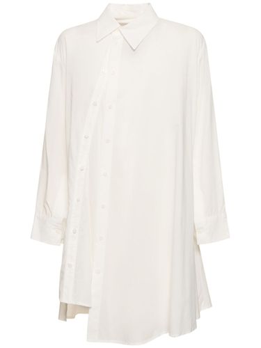 Chemise Boutonnée Asymétrique En Voile De Coton - YOHJI YAMAMOTO - Modalova