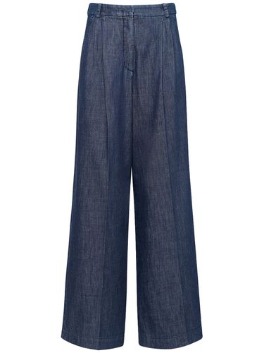 Pantalon Ample En Denim Taille Haute Fuxia - WEEKEND MAX MARA - Modalova