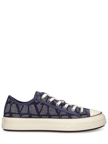 Baskets En Denim Toile Iconographe - VALENTINO GARAVANI - Modalova