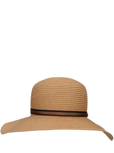 Chapeau En Paille Pliable Giselle - BORSALINO - Modalova