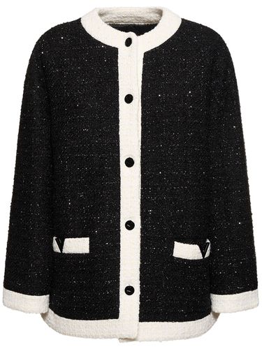 Veste Sans Col En Tweed De Lurex - VALENTINO - Modalova