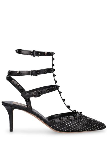 Escarpins En Mesh Rockstud 65 Mm - VALENTINO GARAVANI - Modalova