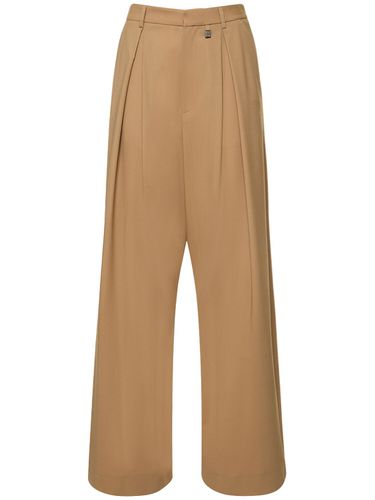 Pantalon Ample En Laine Stretch - GIUSEPPE DI MORABITO - Modalova