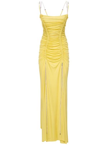 Robe Longue En Jersey Drapé - ZUHAIR MURAD - Modalova