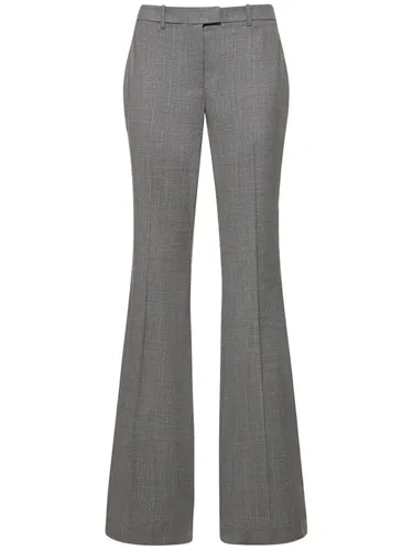 Pantalon Évasé En Laine Taille Mi-haute Haylee - MICHAEL KORS COLLECTION - Modalova