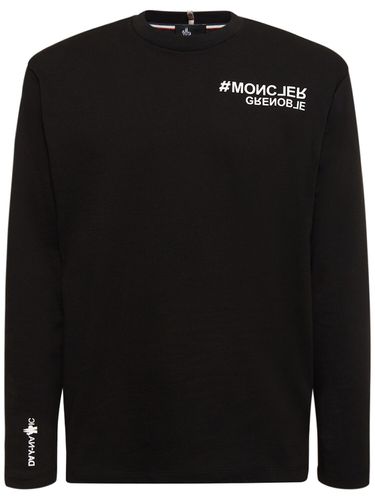 T-shirt En Coton À Logo - MONCLER GRENOBLE - Modalova