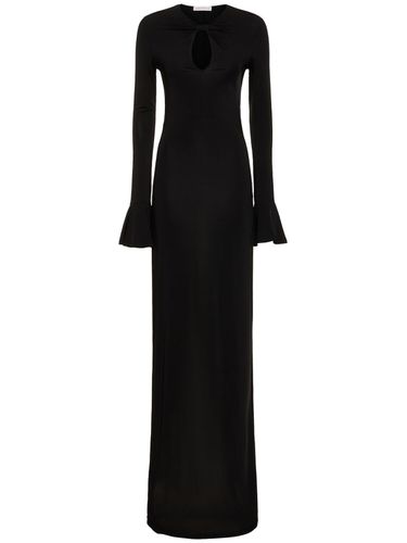 Robe Longue Évasée En Jersey Ajouré - NINA RICCI - Modalova