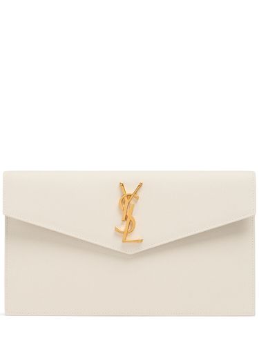 Pochette En Cuir Uptown Envelope - SAINT LAURENT - Modalova