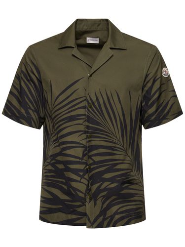 Ferns Printed Cotton Shirt - MONCLER - Modalova