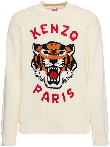 Pull-over En Maille De Coton Mélangé - KENZO PARIS - Modalova