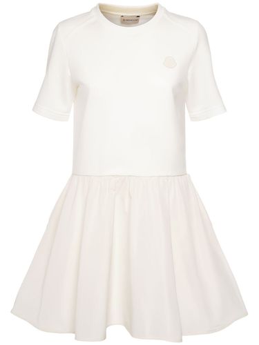 Robe Courte Évasée En Coton - MONCLER - Modalova