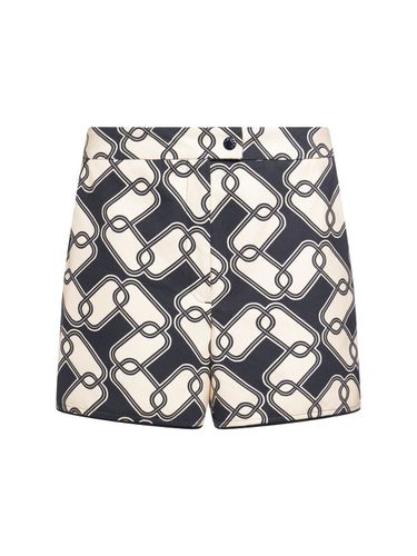 Short En Coton Imprimé - MONCLER - Modalova