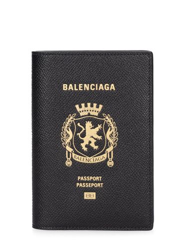 Porte-passeport En Cuir À Logo - BALENCIAGA - Modalova