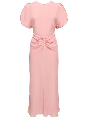 Robe Midi En Viscose - VICTORIA BECKHAM - Modalova