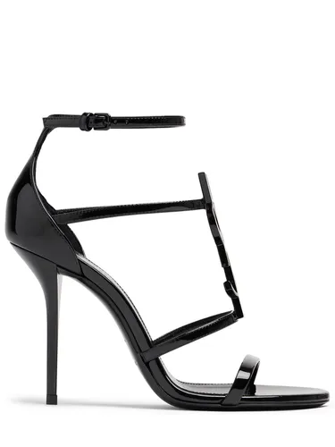 Sandales En Cuir Verni Cassandra 110 Mm - SAINT LAURENT - Modalova