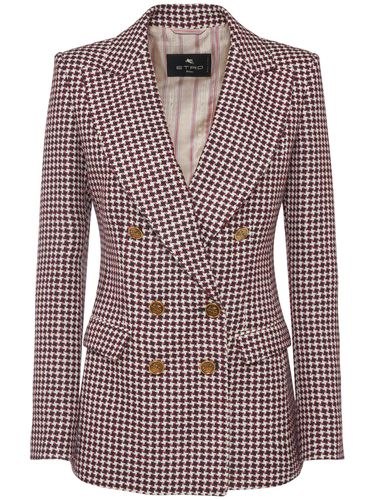 Veste En Laine Mélangée À Double Boutonnage - ETRO - Modalova