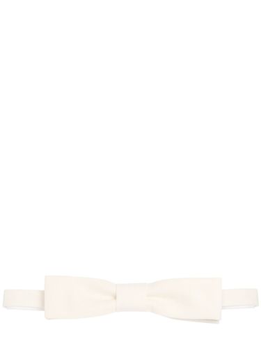 Nœud Papillon Rectangulaire En Coton - SAINT LAURENT - Modalova