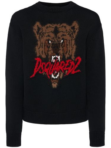 Pull-over À Col Ras-du-cou - DSQUARED2 - Modalova